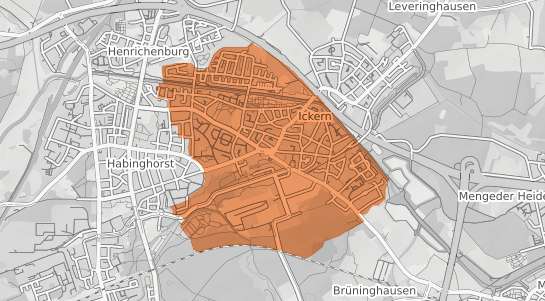 Mietspiegelkarte Castrop Rauxel Ickern